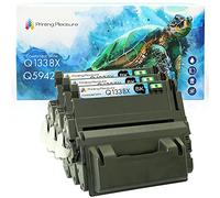 Printing Pleasure 3 Compatibles Q1338X 38X Cartuchos de tóner para HP Laserjet 4200 4200DTN 4200DTNS 4200DTNSL 4200L 4200LN 4200LVN 4200N 4200TN - Negro, Alta Capacidad