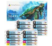 Printing Pleasure 364XL | 20 Cartuchos de Tinta 364 XL Compatible para HP Photosmart 5520 5510 6520 7520 7510 6510 B209a C6380 C5380 C510a C309a C310a D5460 Officejet 4620 Deskjet 3520 3070A