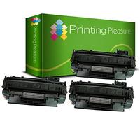 Printing Pleasure 3X Tóner Compatible con Laserjet P2030 P2033 P2035 P2035N P2050 P2055 P2055D P2055DN P2055X MF5880DN LBP6300DN LBP6310DN LBP6650DN LBP6670DN | CE505A 05A CRG 719 3479B002