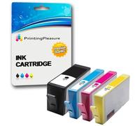 Printing Pleasure 4 Cartuchos de Tinta compatibles para HP Deskjet 3070A 3520 Officejet 4610 4620 Photosmart 5510 5514 5515 5520 6510 6520 B110a Photosmart Plus B209a B210a | Reemplazo para HP 364XL