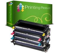 Printing Pleasure 4-Pack Tóner Compatible con DELL 3110, 3110cn, 3115, 3115cn