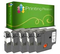Printing Pleasure 5 x 45020 S0720600 Blanco sobre Transparente Cinta Compatible con Dymo LabelManager 160 210D 220P 260P 280 360D 420P 450D 500TS PnP & LabelPoint & LabelWriter 450 Duo | 12mm x 7m