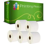 Printing Pleasure 5x Compatible Zebra 76mm x 51mm Etiquetas de impresoras (1000 Etiquetas por Rollo) para Zebra, Toshiba, Citizen, Eltron, Orion, UPS