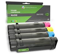 Printing Pleasure 6510 Compatible para Xerox 6515 Cartucho de Tóner para Xerox Phaser 6510 6510DN 6510N 6510DNI WorkCentre 6515 6515N 6515DN 6515DNI 6515DNW 6515NW 1 SET Negro Cian Magenta Amarillo