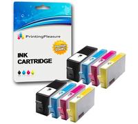 Printing Pleasure 8 Cartuchos de Tinta compatibles para HP Deskjet 3070A 3520 Officejet 4610 4620 Photosmart 5510 5514 5515 5520 6510 6520 B110a Photosmart Plus B209a B210a | Reemplazo para HP 364XL