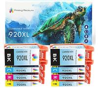 Printing Pleasure 8 Compatibles HP 920XL Cartuchos de Tinta con Chip Reemplazo para HP Officejet 6000 6500 6500A 7000 7500A - Negro/Cian/Magenta/Amarillo, Alta Capacidad