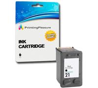 Printing Pleasure Negro Cartucho de Tinta Compatible para HP Deskjet 3940 F2120 F2180 F2280 F370 F380 F4180 D1460 D2320 D2345 D2360 D2460 Officejet 4315 PSC 1410 | Reemplazo para HP 21XL (C9351AE)