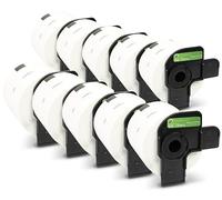 Printing Pleasure 10x DK-11202 Rollo Etiquetas 62mm x 100mm Compatible con Brother P-Touch QL-1050 1050N 1060N 1100 500 560 580 580N 650TD 700 710W 720NW 810W 820NWB
