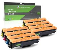 Printing Pleasure TN247 TN248 Compatible para Brother TN-247 TN-248 Cartucho de Tóner para Brother HL-L3210CW HL-L3230CDW MFC-L3750CDW HL-L3270CDW 2 Set Negro Cian Magenta Amarillo