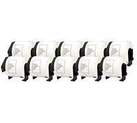 Printing Saver 10 Etiquetas DK-11202 Rollo Papel Continuo Blancas Compatibles con Brother P-Touch QL-1050 1050N 1060N 1100 500 560 580 580N 650TD 700 710W 720NW 810W 820NWB 62mm x 100mm