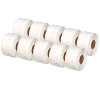 Printing Saver 10x 99012 36 x 89 mm Rollos de Etiquetas adhesivas (260 Etiquetas por Rollo) compatibles para Dymo LabelWriter 310 320 330 4XL 400 450 Turbo/Twin Turbo/Duo & Seiko SLP Impresoras