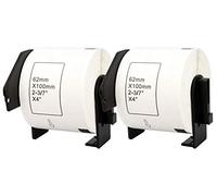 Printing Saver 2 Etiquetas DK-11202 Rollo Papel Continuo Blancas Compatibles con Brother P-Touch QL-1050 1050N 1060N 1100 500 560 580 580N 650TD 700 710W 720NW 810W 820NWB 62mm x 100mm