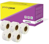 Printing Saver 5x 11353 12 x 24 mm Rollos de Etiquetas adhesivas (1000 Etiquetas por Rollo) compatibles para Dymo LabelWriter 310 320 330 4XL 400 450 Turbo/Twin Turbo/Duo & Seiko SLP Impresoras