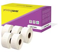 Printing Saver 5x 11355 19 x 51 mm Rollos de Etiquetas adhesivas (500 Etiquetas por Rollo) compatibles para Dymo LabelWriter 310 320 330 4XL 400 450 Turbo/Twin Turbo/Duo & Seiko SLP Impresoras
