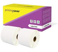 Printing Saver 76 x 51 mm 2 Rollos de Etiquetas adhesivas (1000 Etiquetas por Rollo) compatibles para Impresoras Termicas Directas Zebra Toshiba Citizen Sato Honeywell Intermec Datamax CAB Godex Wasp