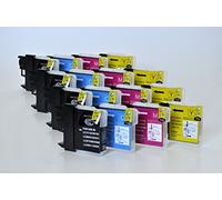 Printing Saver LC-1100/LC-980 - Cartuchos de tinta compatibles para Brother DCP-145C 165C 195C 197C 375CW 383C 385C 395CN 585CW 6690CW MFC-250C 290C 490CW 5490CN 5890CN 5895CW 6CW 490CW 99. 90CW J615W