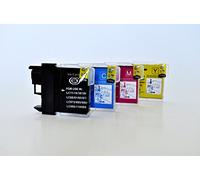 Printing Saver LC-1100/LC-980 Pack de 4 Cartuchos de Tinta compatibles para Brother DCP-145C 165C 195C 375CW 383C 385C 395CN 585CW 6690CW MFC-250C 290C 490CW 5490CN 5890CN 5895CW 6490CW 990CW J615W