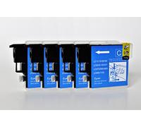 Printing Saver LC-1100/LC-980 Pack de 5 Cian Cartuchos de Tinta compatibles para Brother DCP-145C 165C 195C 383C 385C 395CN 585CW 6690CW MFC-250C 290C 490CW 5490CN 5890CN 5895CW 6490CW 990CW J615W
