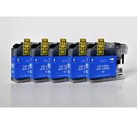 Printing Saver LC-123/LC-125 Pack de 5 Cian Cartuchos de Tinta compatibles para Brother DCP-J132W DCP-J152W DCP-J552DW DCP-J4110DW MFC-J470DW MFC-J4410DW MFC-J4510DW MFC-J4610DW MFC-J6520DW J6920DW