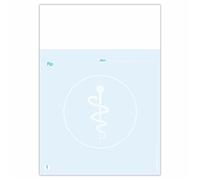 PRINTINO® Bloc de recetas de médico - Recetas privadas para médicos en bloque de recetas privadas - 2 blocs de 100 hojas cada uno con impresión en blanco en azul DIN A6 con receta privada como