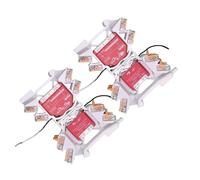 Printtastisch Soporte Carril DIN compatible con Relé Shelly, 42 Modelos - Plus 1, 1PM, 2PM, Mini, Gen3, Gen4, i4 DC, Dimmer, RGBW2, Wave, EM, AddOn, DALI, Shutter - WAGO 221, PETG, Pack de 4