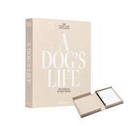 Printworks Álbum para perros - A Dog's Life - Libro de recuerdos de tela beige con 30 páginas - Recuerdo grande para fotos de 4 x 6 con espacio de escritura - Álbum de fotos expandible para mascotas