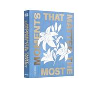 Printworks Moments that Matter the Most - Álbum de fotos de 4 x 6 pulgadas, elegante libro de mesa de café azul cielo para fotos y notas, libro de recuerdos grande de 30 páginas, idea de regalo