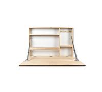 Prinz Escritorio Murphy Plegable montado en la Pared de 36 x 24 pies con Pizarra, Madera de ingeniería, marrón Claro, 36 x 24 x 5 pies