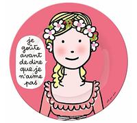 Prinz y Prinzessin PC988E - Platillo con la escritura en francés"je Goute avant"