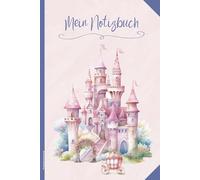 Prinzessin Geschenk: Märchenschloss Notizbuch für Mädchen schönes rosa Schloss auf Notizheft A5 liniert Geschenkidee zum Geburtstag praktisch als Tagebuch und Schreibheft für Märchen Geschichten