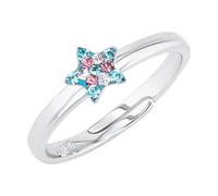 Prinzessin Lillifee Anillo de plata de ley 925 para niñas, con piedras preciosas, viene en caja de regalo