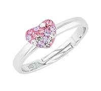 Prinzessin Lillifee anillo Plata de Ley 925 Anillos para Niñas, con Preciosa, Plata, Corazón, Viene en Caja de Regalo, 2031168