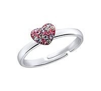 Prinzessin Lillifee anillo Plata de Ley 925 Anillos para Niñas, con Preciosa, Plata, Corazón, Viene en Caja de Regalo, 2031168