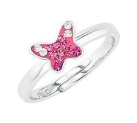 Prinzessin Lillifee anillo Plata de Ley 925 Anillos para Niñas, con Preciosa, Plata, Mariposa, Viene en Caja de Regalo, 2033999