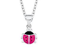 Prinzessin Lillifee collar con colgante de plata de ley 925 collar de niña, 35+3 cm, plata, mariquita, viene en caja de regalo de joyería, 2034233