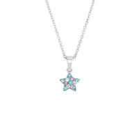 Prinzessin Lillifee collar con colgante de plata de ley 925 collar de niña, con Preciosa, 35+3 cm, plata, estrella, viene en caja de regalo de joyería, 2013183