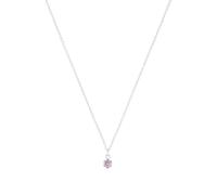 Prinzessin Lillifee Collar con colgante de plata de ley 925 para niña, con circonitas sintéticas, 35 + 3 cm, plata, enero, viene en caja de regalo 2038718, Plata esterlina, Circonia cúbica