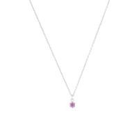 Prinzessin Lillifee Collar con colgante de plata de ley 925 para niña, con circonitas sintéticas, 35 + 3 cm, plata, enero, viene en caja de regalo 2038718, Plata esterlina, Circonia cúbica
