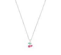 Prinzessin Lillifee Collar con colgante de plata de ley 925 para niñas, 35 + 3 cm, color rosa, cereza, viene en caja de regalo de joyería, 2039767, Plata esterlina, sin gema