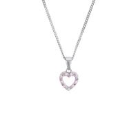 Prinzessin Lillifee collar con colgante Plata de ley 925 Collar infantil para niña, con circonita sintética, 35+3 cm, plata, corazón, se entrega en joyero de regalo, 9063277
