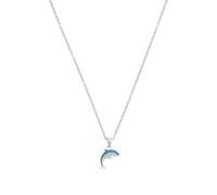 Prinzessin Lillifee Collar de plata de ley 925 para niña, joya para niños, joya parcial con gema, 35 + 3 cm, regalo para hija y nieta, viene en caja de regalo, 35+3 cm, Plata esterlina, Circonia