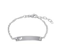 Prinzessin Lillifee Identarmband Pulsera infantil de plata de ley 925 para niñas, 12+2 cm, plata, mariposa, viene en caja de regalo de joyería, 2034220