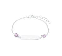 Prinzessin Lillifee Joya infantil de plata de ley 925 con circonita sintética, corazón morado, viene en caja de regalo
