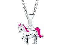 Prinzessin Lillifee collar con colgante de plata de ley 925 collar infantil para niñas, 35+3 cm, plata, caballo, viene en caja de regalo de joyería, 2018177