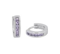 Prinzessin Lillifee pendientes de aro de plata de ley 925 para niñas, con circonita, 1,2 cm, plateados, en caja de regalo, 2036437