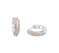 Prinzessin Lillifee pendientes de aro de plata de ley 925 para niñas, con circonita sintética, 1,2 cm, multicolor, en caja de regalo, 2027907