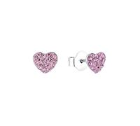 Prinzessin Lillifee Pendientes de botón de Plata de Ley 925 para niñas, con Preciosa, corazón, viene en caja de regalo de joyería