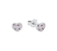 Prinzessin Lillifee Pendientes de botón para niñas en Plata de Ley 925 con circonitas sintéticas. Se entregan en caja de regalo