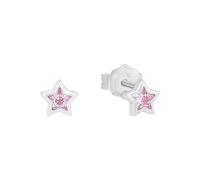 Prinzessin Lillifee pendientes de plata de ley 925 para niñas, con circonita sintética, 0,5 cm, plata, estrella, en caja de regalo, 2024372