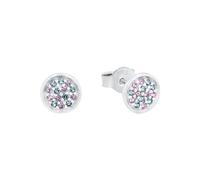 Prinzessin Lillifee pendientes de plata de ley 925, para niñas, con circonita sintética, 0,7 cm, multicolor, en caja de regalo, 2031155